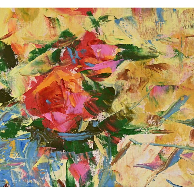 Title: Antique Roses on Counter Antique Roses on Counter was painted for my uncle, who has supported my art and my life...