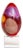 Vintage Resin Ovoid Sculpture on Custom Lucite Base Red, Tan, Purple, Gray, Yellow, 1960's For Sale