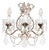 Large Italian Wall Sconce in Iron and Crystal Chains, 1950 For Sale