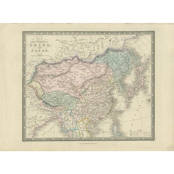 Mid 19th Century Antique Map of China and Japan by Wyld, 1845 For Sale - Image 5 of 5