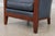 Pair of Stickley Cherry Blue Leather Club Chairs For Sale - Image 11 of 15