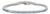 Céleste 5.16 Ct Blue Topaz Linear Tennis Bracelet in 925 Sterling Silver - Anniversary Gift For Sale