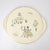 Mid Century Grünstadt Germany Pottery Ceramic Cake Plate "Café de Paris" Vintage 1950s Platter Creme Off white Ivory Gold Rim | French For Sale - Image 12 of 12