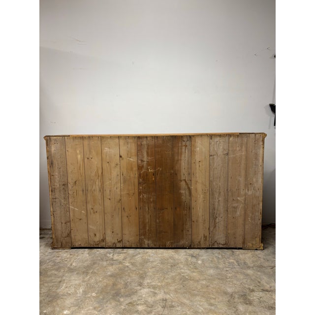 Wood 19th Century English Pine Sideboard Dresser Base For Sale - Image 7 of 9