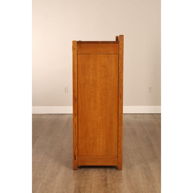 Stickley Mission Collection Oak High Chest Of Drawers For Sale - Image 18 of 18