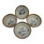 El Palomar Blue Bird Tonala Mexico Ken Edwards Stoneware Pottery Small Bowl Set For Sale