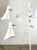 Mid-Century Modern Mid-Century Modern Style White Metal Adjustable Floor Lamp For Sale - Image 3 of 5