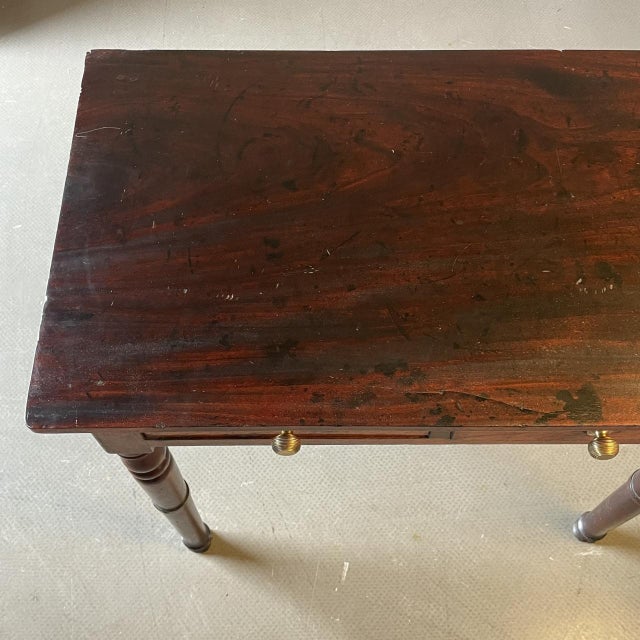 Victorian Small Mahogany Writing Table For Sale - Image 3 of 9