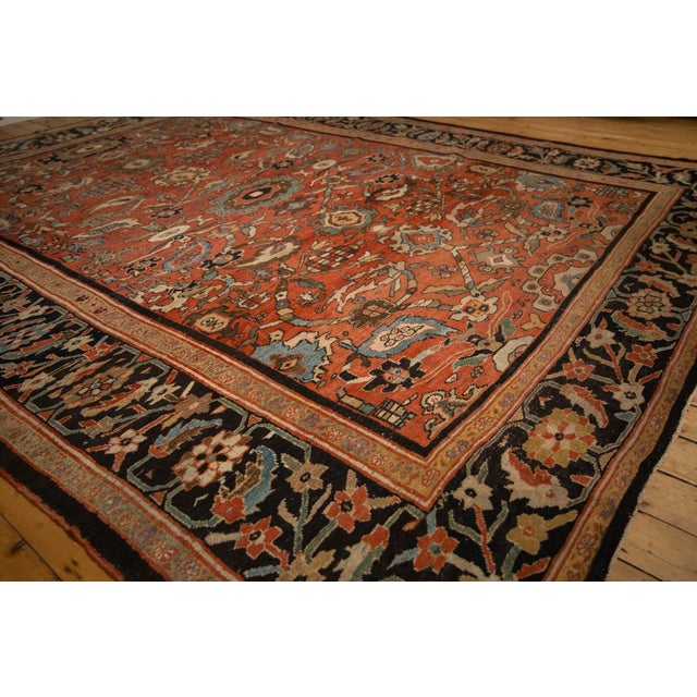 Antique Sultanabad Carpet - 11'2" X 14'1" For Sale - Image 9 of 12
