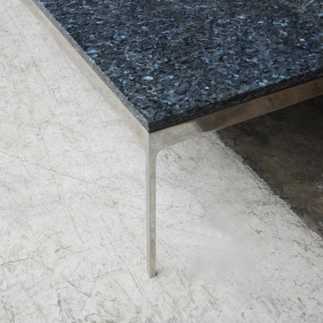 42" granite stainless steel TA35 Series Zographos coffee table Designed in 1960 by Nico Zographos the TA35 series low...