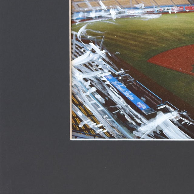 2020s Dodger Stadium Almost Gametime 2 - Original Los Angeles Stadium Mixed Media Photography and Acrylic Artwork on Paper by Pete Kasprzak For Sale - Image 5 of 6