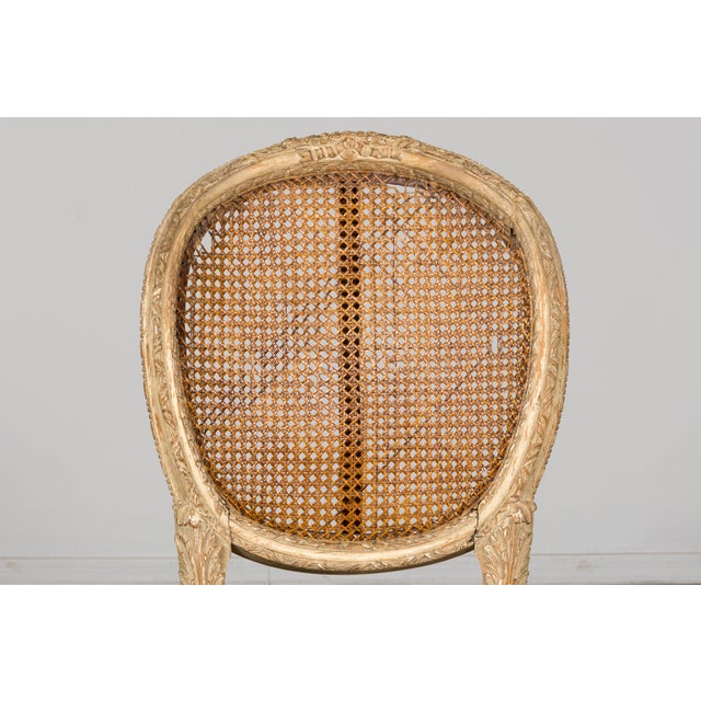 Early 19th Century French Louis XVI Painted Cane Dining Chairs - Set of 10 For Sale - Image 14 of 18
