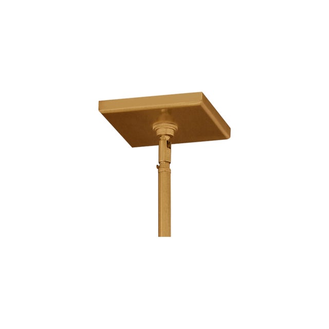 Transitional Sean Lavin by Visual Comfort Studio Conant Medium Lantern, Gilded Satin Brass For Sale - Image 3 of 5