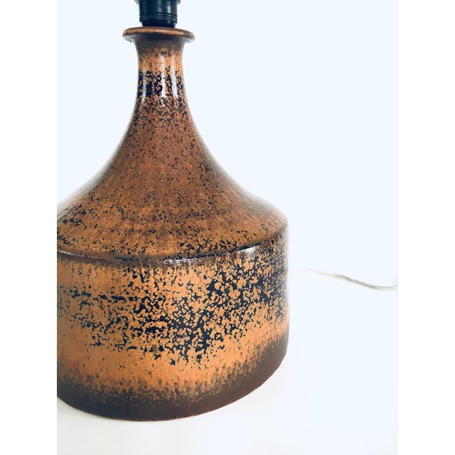Mid-Century Scandinavian Ceramic Table Lamp from Aypot, Sweden, 1970s For Sale - Image 4 of 15