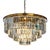 Aloadecor 8-Lights Modern Antique Gold 4-Tier Round Crystal Fringe Chandelier For Sale - Image 9 of 9
