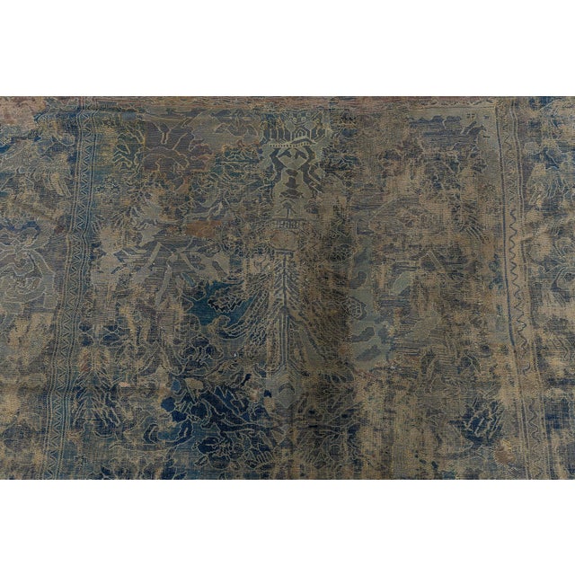 17th Century Doris Leslie Blau Antique Allover Warm Tan Carpet - c. 1600 Spanish Alcaraz For Sale - Image 5 of 8