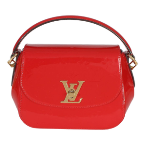 Red Monogram Vernis Pasadena Shoulder Bag