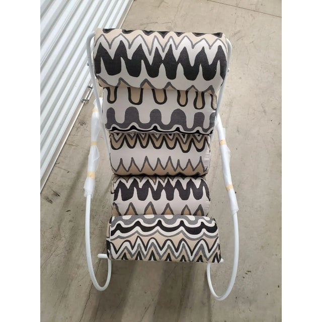 MCM - Walter Lamb Style Outdoor Steel Lounge Chair For Sale In Boston - Image 6 of 11
