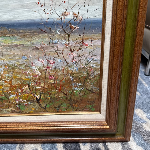 Marie Charlot Impressionist Landscape Palette Knife Oil Painting, Signed For Sale In San Francisco - Image 6 of 12