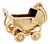 Vintage 14k Articulating Baby Stroller Charm For Sale