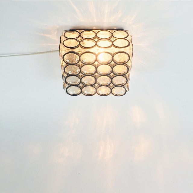 1970s Mid-Century Modern Glass Wall Light from Limburg, Germany, 1960s For Sale - Image 5 of 9