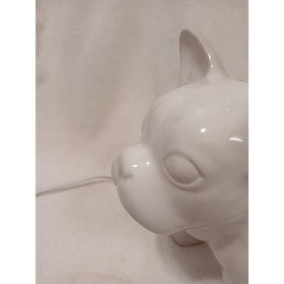 2015 Baby Bulldog Frenchie Dog Lover Lamp Spotlight Decor White Pet Works For Sale - Image 10 of 16