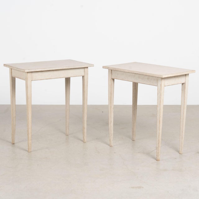 Pair, Early 20th Century Swedish Gray Side Tables For Sale - Image 13 of 13