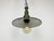 Metal Industrial Enameled Military Pendant Lamp with Cast Aluminium Top, 1960s For Sale - Image 7 of 16