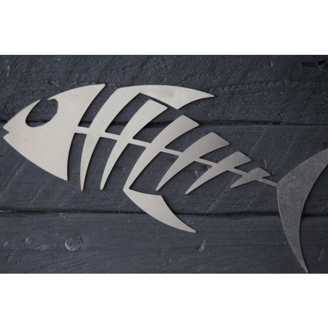 Silver Metal Fish Skeleton Wall Decor by Giorgi, 2000s For Sale - Image 12 of 18