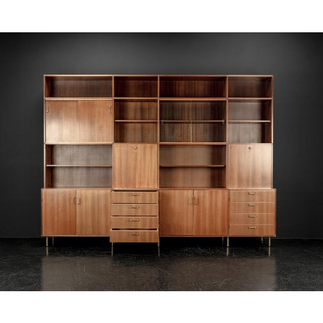 Sideboard with Shelves by Erwin Behr Study for Bmz, 1950s For Sale - Image 10 of 18