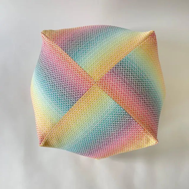 Missoni Diamante Pouf Ottoman or Footstool, Italy 2018 For Sale - Image 10 of 12