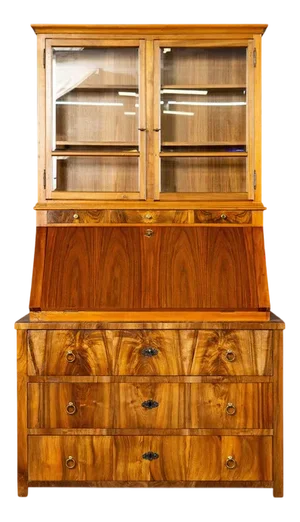 Vintage Secretary Display Cabinet