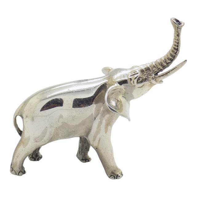 2.8-oz. Vintage Italian Handmade Genuine Sterling Silver Large 925 Elephant Solid Figurine For Sale
