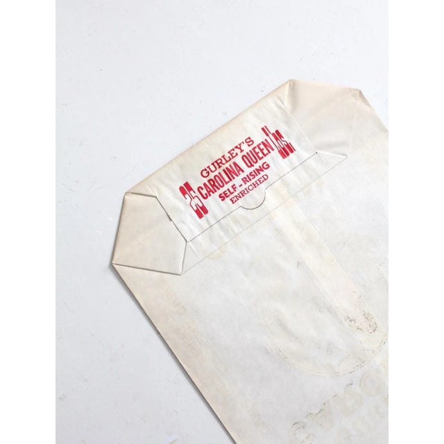 Vintage Gurley's Carolina Queen Paper Flour Bag For Sale - Image 6 of 6