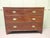 Very Slim Mahogany Chest of Drawers The chest has two short drawers and three graduated long drawers beneath, unusually...