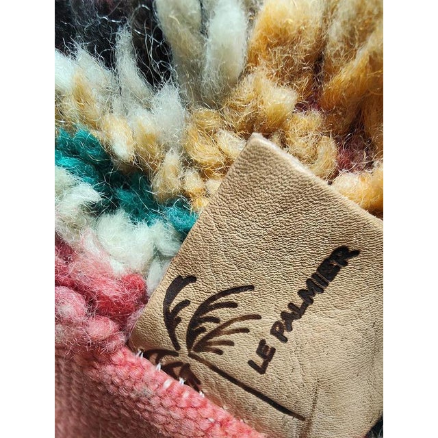 Textile Vintage Moroccan Kilim Wool Cushion, 1970s For Sale - Image 7 of 8