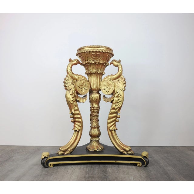 A Pair of 20th Baroque Tripod Vases For Sale - Image 4 of 10