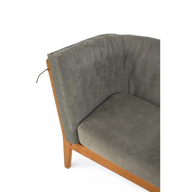 Wood Stouby Danish Modern Loveseat Sofa by W D Carstens For Sale - Image 7 of 12