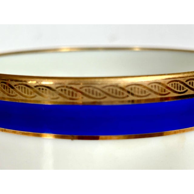 Richard Ginori Richard Ginori Palermo Blue Cups and Saucers - Set of 11/10 For Sale - Image 4 of 8