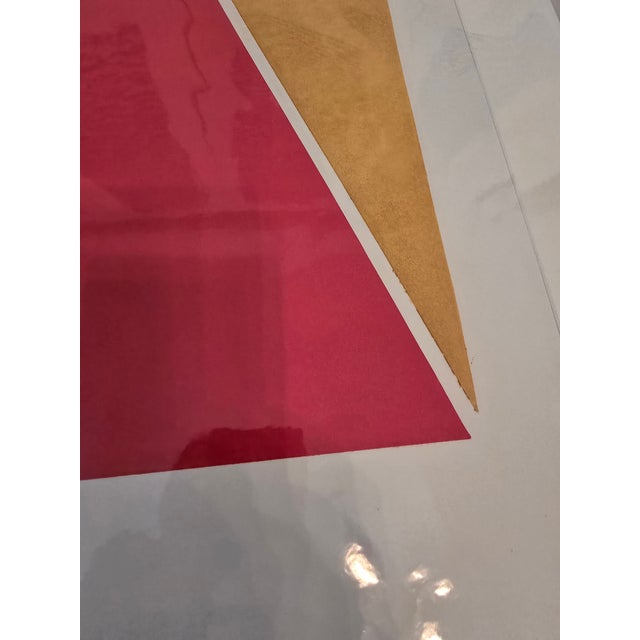 Paper Vintage Mid Century Lyman Kipp Style Abstract Print For Sale - Image 7 of 9