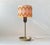 Vintage Hippie Table Lamp with Ashtray, Brass Base, & Wool Shade, 1970s For Sale - Image 10 of 10