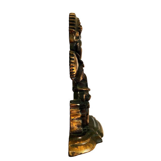 Metal Cast Iron Doorstop of “Mr. Punch & Toby” For Sale - Image 7 of 8