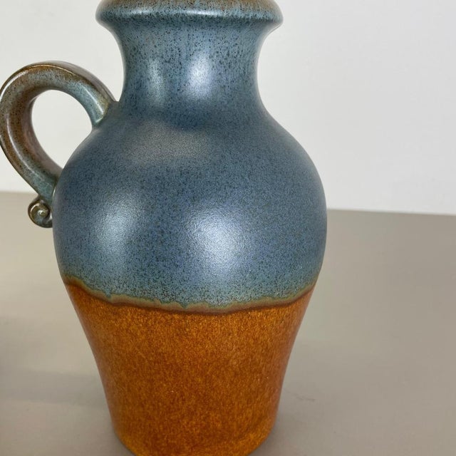 Fat Lava Pottery Vases attributed to Scheurich, Germany, 1970s, Set of 2 For Sale - Image 13 of 18