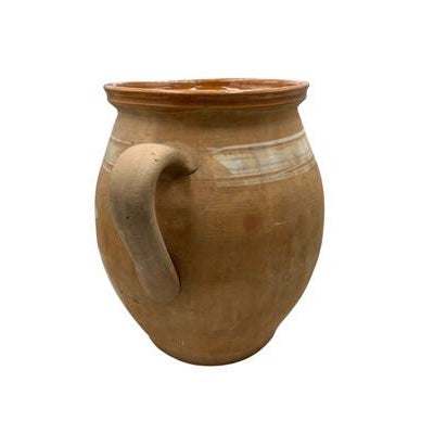 This antique one-handle terra cotta vessel from Hungary is a wonderful addition to any Farmhouse decor. The rustic pottery...