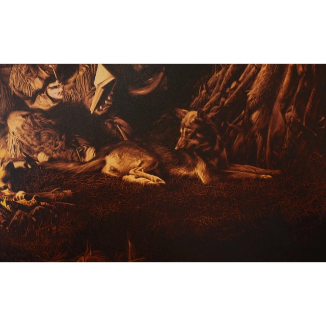 Paul Calle "Fireside Companions" Signed Limited Edition Print, 1995 For Sale - Image 4 of 12