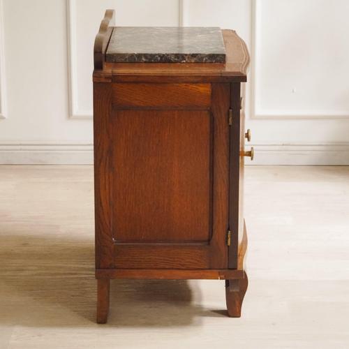 French Art Deco Bedside Table with Marble For Sale - Image 14 of 14