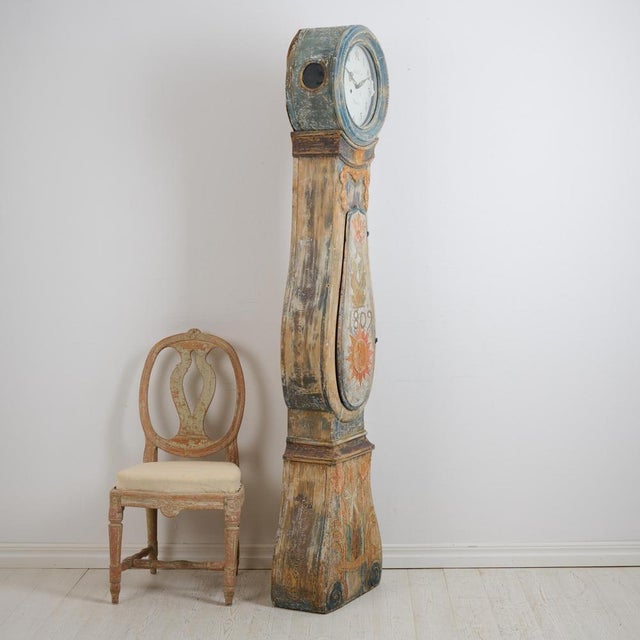 Antique Swedish Long Case Clock, 1809 For Sale - Image 5 of 14