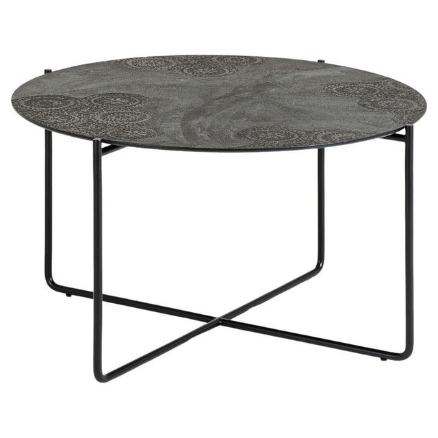 Metal Dark Brown Geometric Isola 600 Coffee Table by Disain1971 For Sale - Image 7 of 7