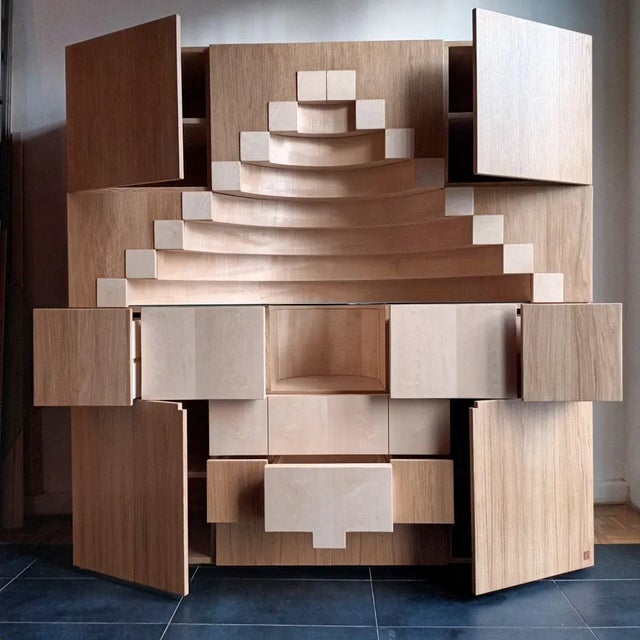 Tan Mobile Corinto by Ferdinando Meccani for Meccani Arredamenti, 1978 For Sale - Image 8 of 9