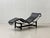 The iconic lc4 adjustable chaise longue by cassina, italy, is crafted in a classic design with a chrome-plated tubular...